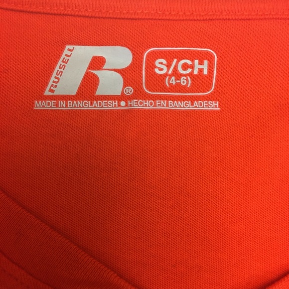 UM Miami hurricanes football orange v-neck Jr S/4 - Picture 3 of 12